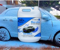 Uniwax blue color foam wash with wax colour foam car wash shampoo - 5kg, Blue